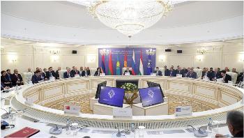Рабочие моменты заседания Совета Парламентской Ассамблеи ОДКБ