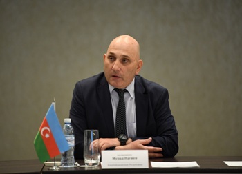 Выступление с приветствием представителя Государственной пограничной службы Азербайджанской Республики.