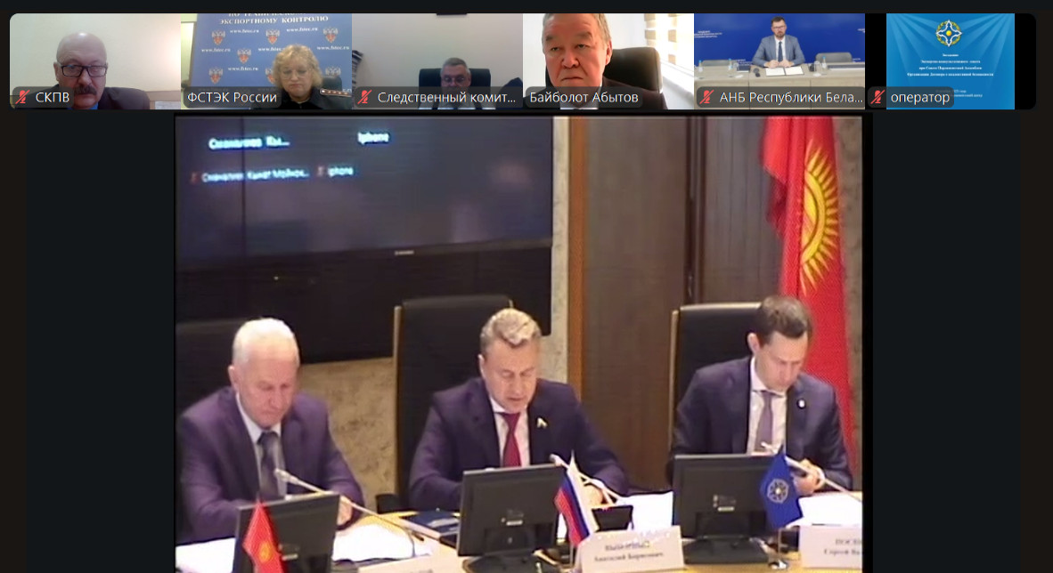 Участники заседания ЭКС в формате ВКС